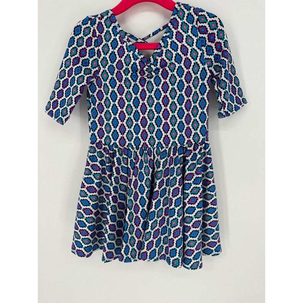 Dotdotsmile Girls Dress Size 2T Aztec Purple and Blue New With Tags